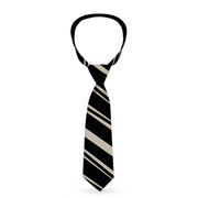 Necktie Standard - Diagonal Stripes Scribble Gray/Black Neckties Buckle-Down   