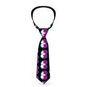 Buckle-Down Necktie - Dopey Eyes Black/Baby Blue/Purple Neckties Buckle-Down   