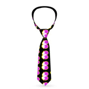 Buckle-Down Necktie - Dopey Eyes Black/Yellow/Purple Neckties Buckle-Down   