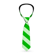 Buckle-Down Necktie - Diagonal Stripes Pastel Greens Neckties Buckle-Down   