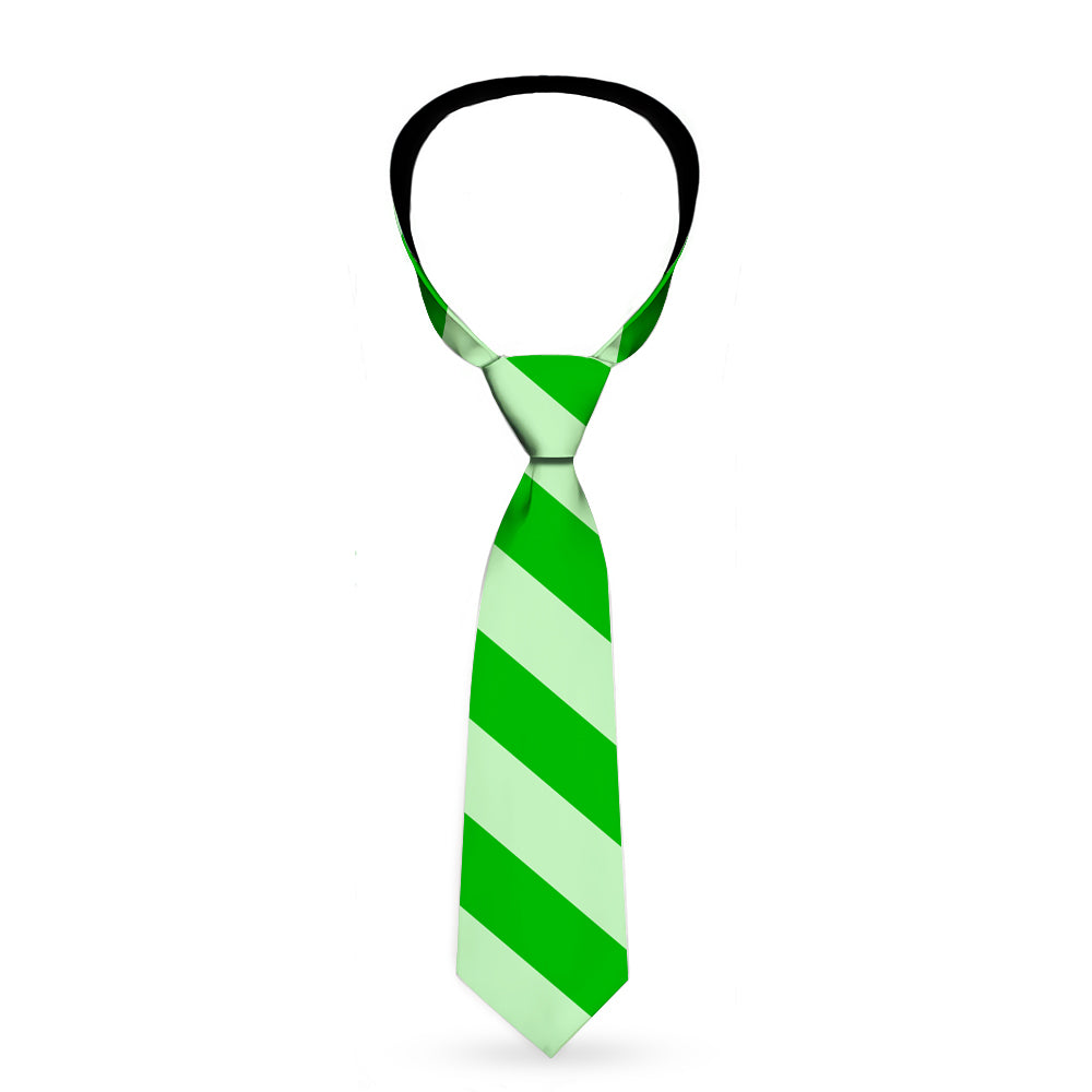 Buckle-Down Necktie - Diagonal Stripes Pastel Greens Neckties Buckle-Down   
