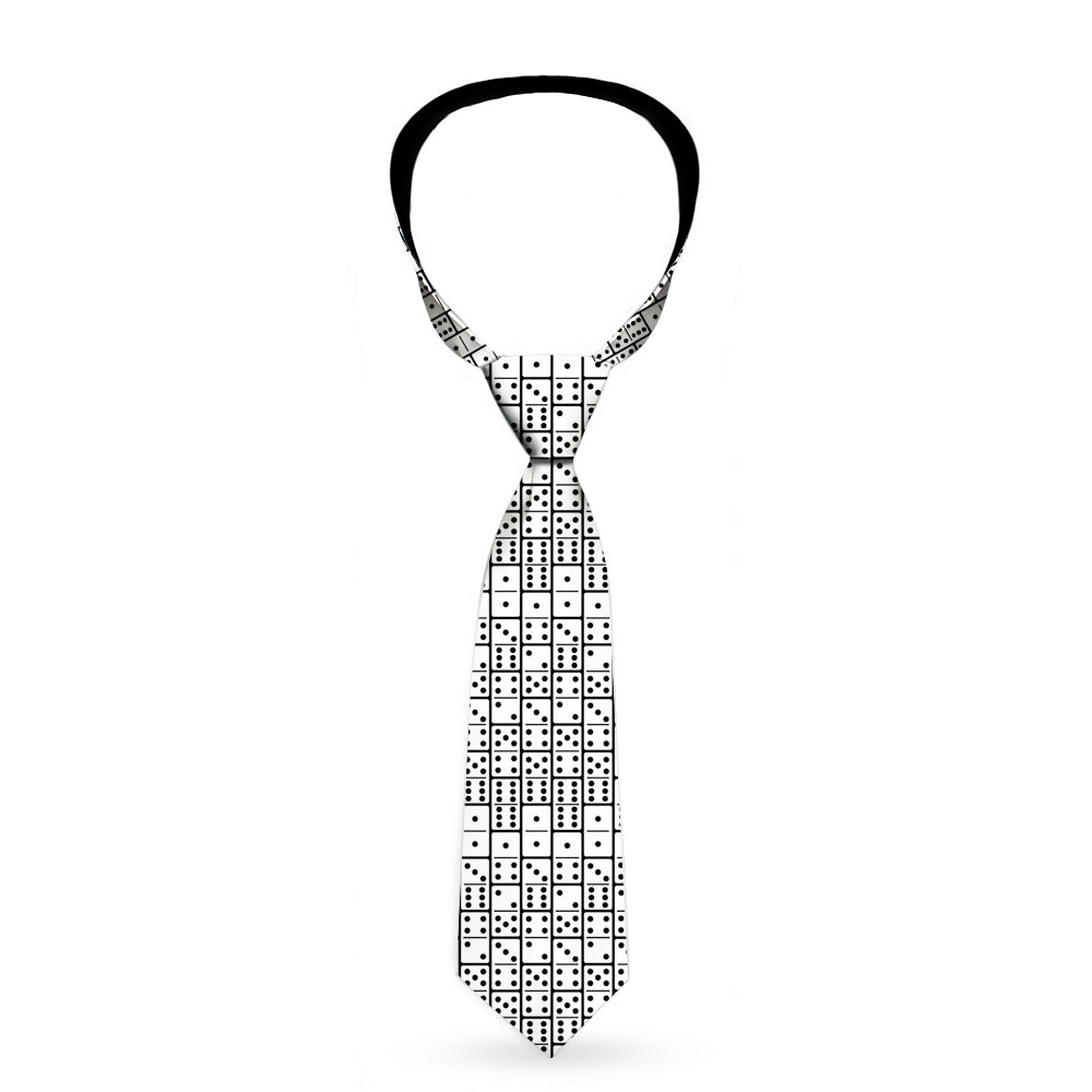 Buckle-Down Necktie - Dominos Black/White/Black Neckties Buckle-Down   