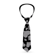 Buckle-Down Necktie - Eighties Hearts Black/White Neckties Buckle-Down   
