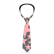 Buckle-Down Necktie - Eighties Stars2 Black/White/Red Neckties Buckle-Down   