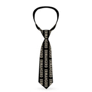 Buckle-Down Necktie - ERMAHGERD! Black/Gray Neckties Buckle-Down   