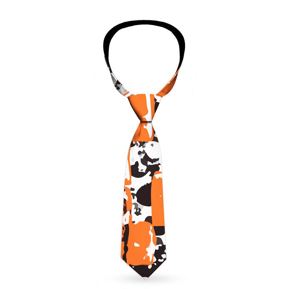 Buckle-Down Necktie - Grunge Bricks Orange Neckties Buckle-Down   