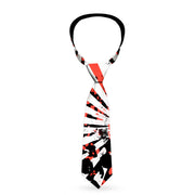 Buckle-Down Necktie - Grunge Chaos Red Neckties Buckle-Down   