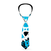 Buckle-Down Necktie - Grunge Gears Blue Neckties Buckle-Down   
