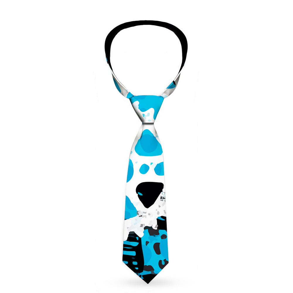 Buckle-Down Necktie - Grunge Gears Blue Neckties Buckle-Down   