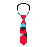 Buckle-Down Necktie - Geometric9 Black/Red/Turquoise/Ivory Neckties Buckle-Down   