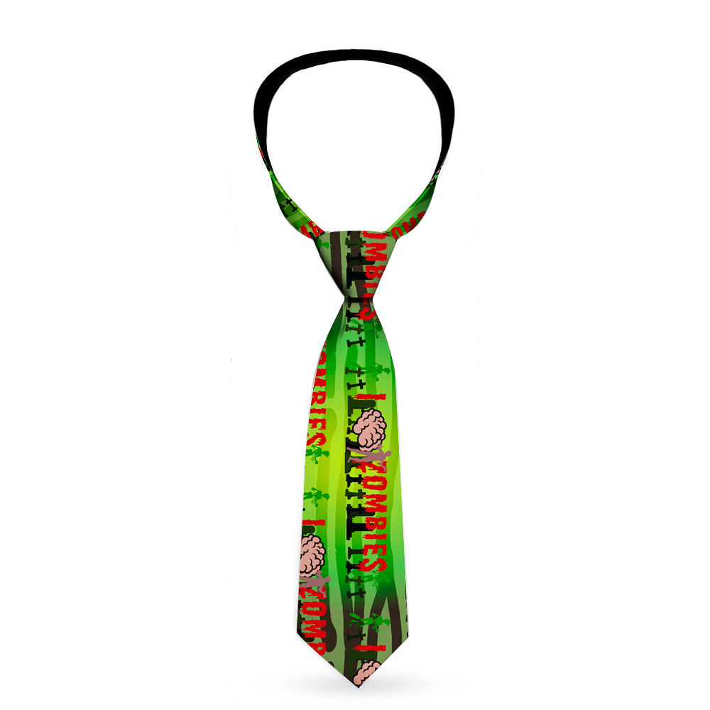 Buckle-Down Necktie - I "Brain" ZOMBIES Neckties Buckle-Down   