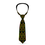 Buckle-Down Necktie - KEEP CALM AND SMOKE UP Black/Rasta Neckties Buckle-Down   