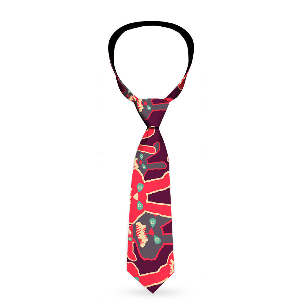 Buckle-Down Necktie - Kaleidoscope Balls White/Black Neckties Buckle-Down   