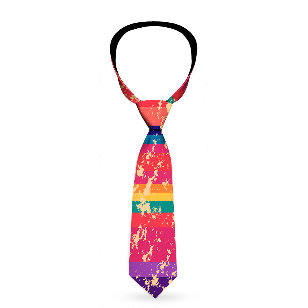 Buckle-Down Necktie - Lines Weathered Reds/Purples Neckties Buckle-Down   