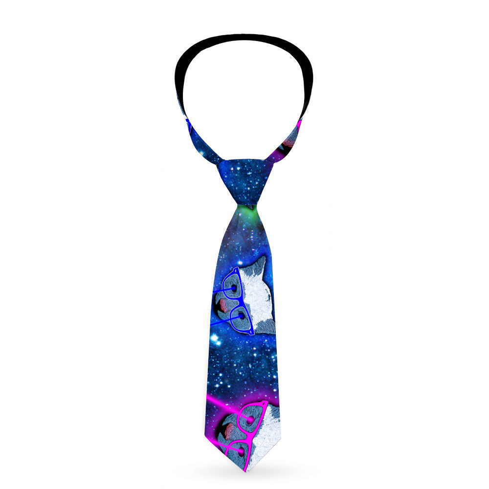 Necktie Standard - Laser Eye Cats in Space Neckties Buckle-Down   