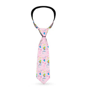 Buckle-Down Necktie - Music Notes Pink Neckties Buckle-Down   