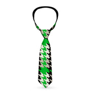 Buckle-Down Necktie - Mini Houndstooth Green/Black/Gray Neckties Buckle-Down   