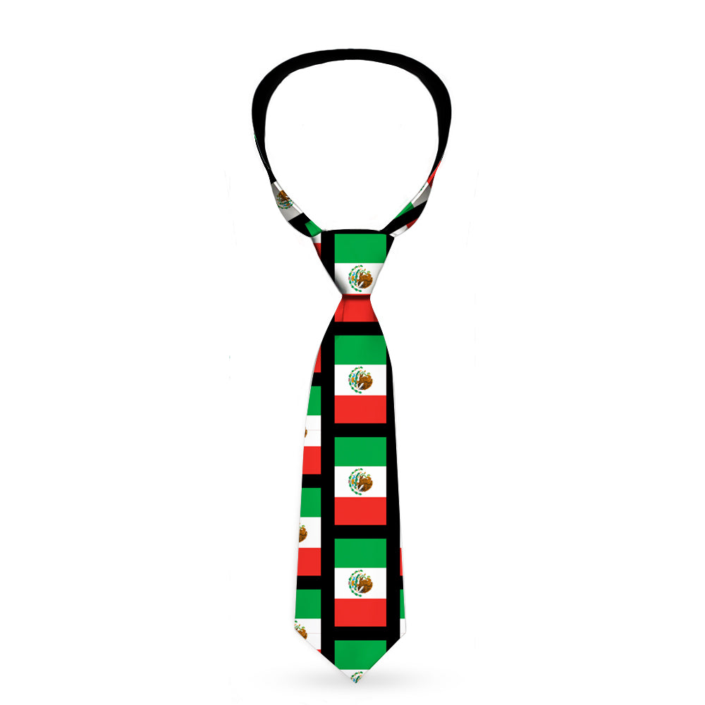 Buckle-Down Necktie - Mexico Flags Neckties Buckle-Down   