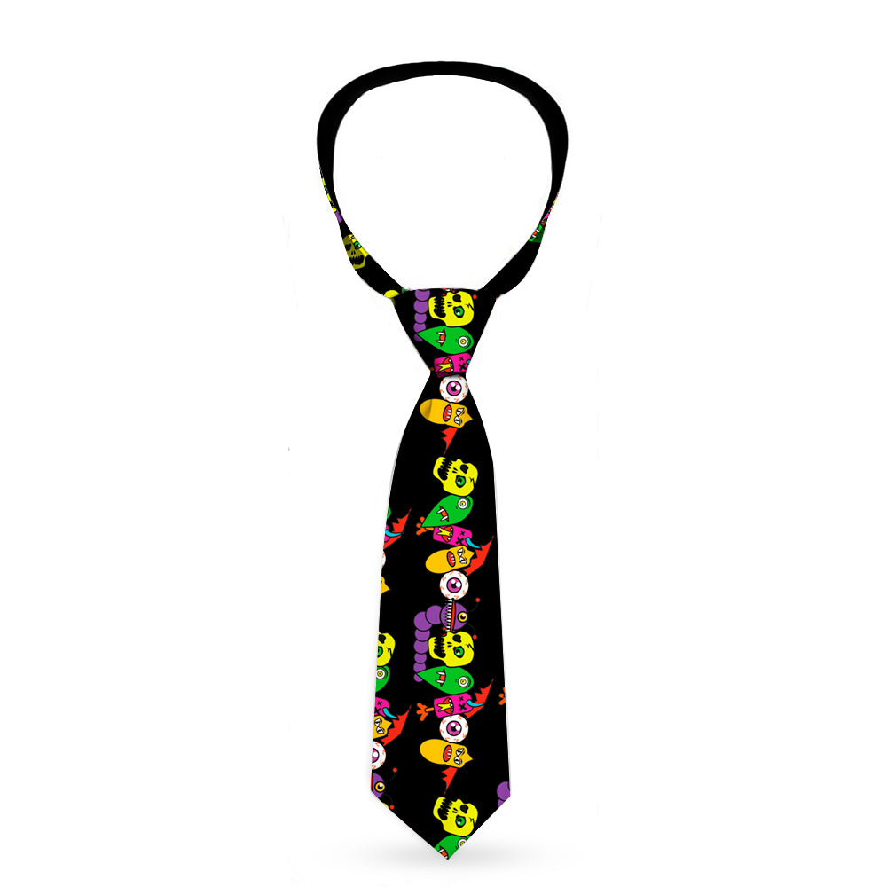 Buckle-Down Necktie - Monsters C/U Black Neckties Buckle-Down   
