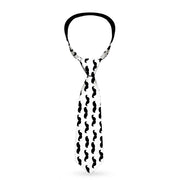 Buckle-Down Necktie - Mustaches White/Black Neckties Buckle-Down   