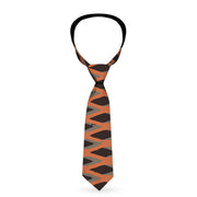 Buckle-Down Necktie - Mesh Black/Brown Neckties Buckle-Down   