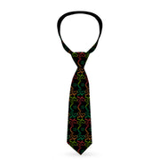 Buckle-Down Necktie - Mud Flap Girls w/Star Outline Black/Multi Color Neckties Buckle-Down   