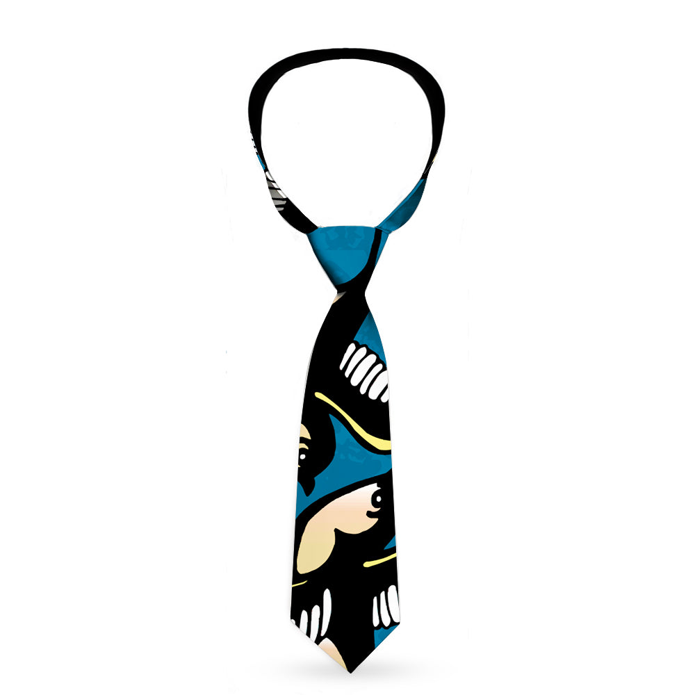 Buckle-Down Necktie - Mom & Dad C/U Blue w/Sparrows Neckties Buckle-Down   