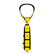 Buckle-Down Necktie - New Mexico Flag/Black Neckties Buckle-Down   