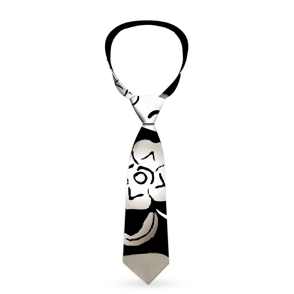 Buckle-Down Necktie - Only God Can Judge Me Black/White Neckties Buckle-Down   
