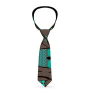 Buckle-Down Necktie - Owls in Trees Turquoise Neckties Buckle-Down   