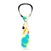 Buckle-Down Necktie - Owl Eyes Yellow/Reds/Blues Neckties Buckle-Down   