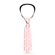 Buckle-Down Necktie - OMG?GIVE ME A BREAK!!! White/Red Neckties Buckle-Down   