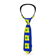 Buckle-Down Necktie - Oregon State Silhouette/Marijuana Leaf Blue/Yellow/Green Neckties Buckle-Down   