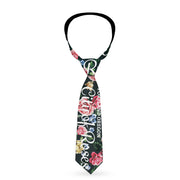 Buckle-Down Necktie - Oregon Silhouette/PORTLAND OREGON-CITY OF ROSES Roses/White Neckties Buckle-Down   