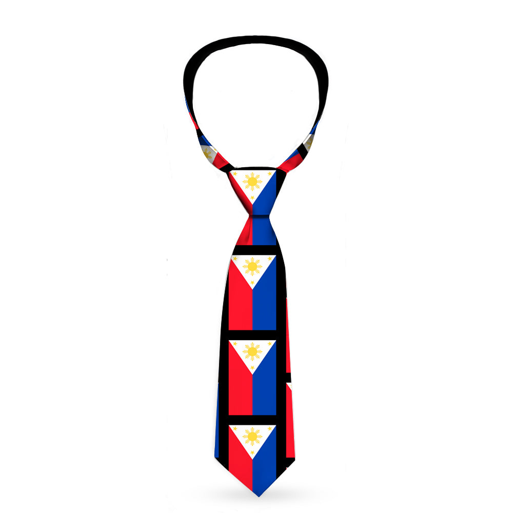 Buckle-Down Necktie - Philippines Flags Neckties Buckle-Down   