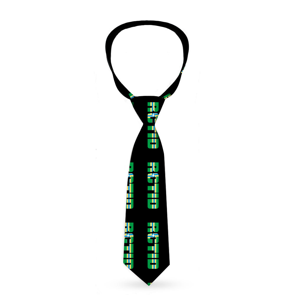 Buckle-Down Necktie - RCTID Black/Portland Flag Neckties Buckle-Down   