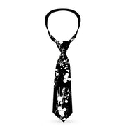 Buckle-Down Necktie - Splatter Black/White Neckties Buckle-Down   
