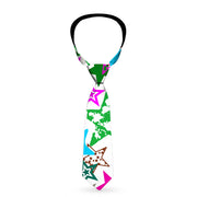 Buckle-Down Necktie - Stargazer White/Multi Color Neckties Buckle-Down   