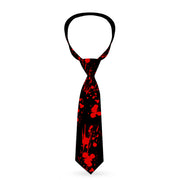 Buckle-Down Necktie - Splatter Black/Red Neckties Buckle-Down   