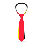 Buckle-Down Necktie - Stripes Black/Red/Yellow Neckties Buckle-Down   