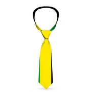Buckle-Down Necktie - Stripes Black/Yellow/Green Neckties Buckle-Down   
