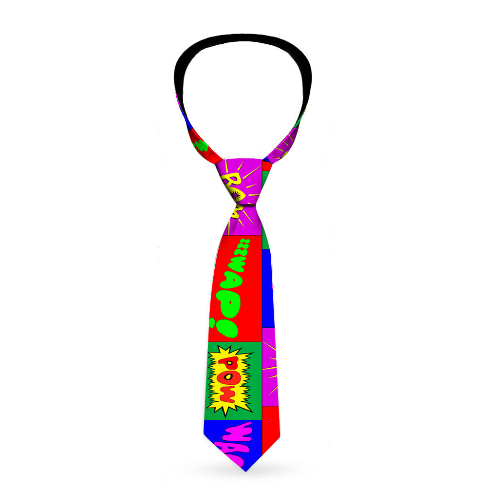Buckle-Down Necktie - Sound Effect Blocks Multi Color Neckties Buckle-Down   