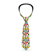 Buckle-Down Necktie - Sound Effect Checkers Multi Color Neckties Buckle-Down   