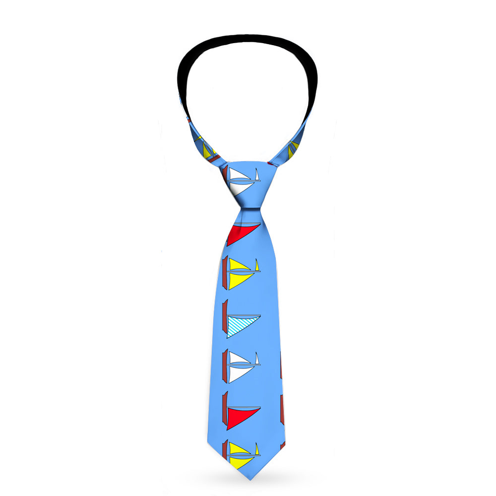 Buckle-Down Necktie - Sailboats Blue Neckties Buckle-Down   