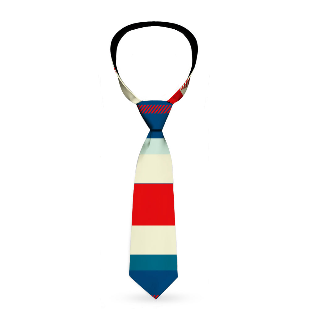 Buckle-Down Necktie - Tartan Plaid Khaki/Blues/Red Neckties Buckle-Down   
