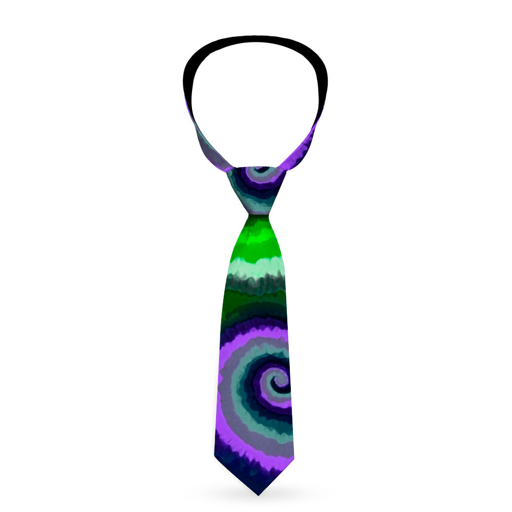 Buckle-Down Necktie - Tie Dye Swirl Green/Blue/Purple Neckties Buckle-Down   