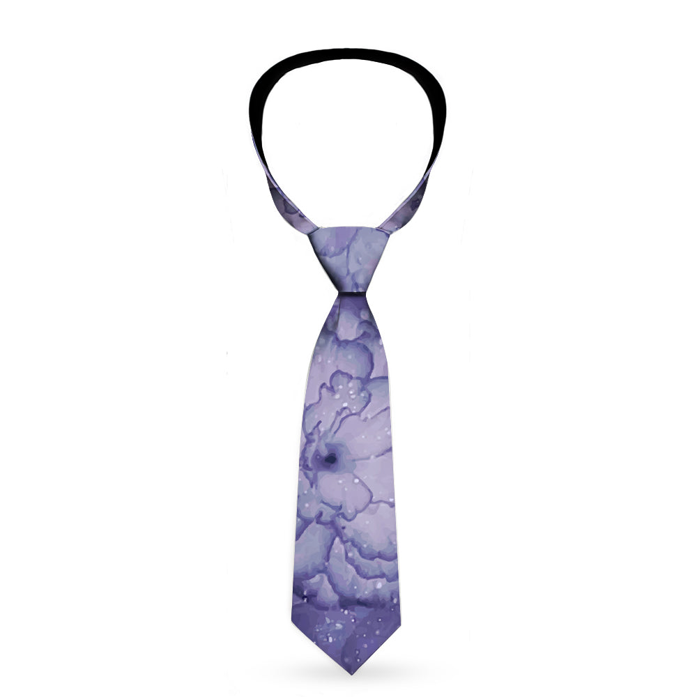 Buckle-Down Necktie - Vivid Floral Collage2 Blues Neckties Buckle-Down   