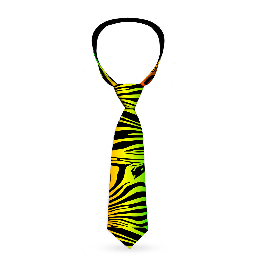 Buckle-Down Necktie - Zebra Head Rasta Neckties Buckle-Down   