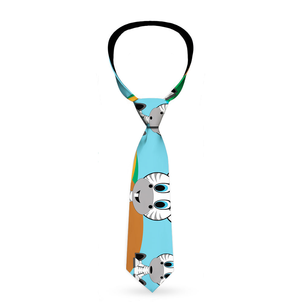 Buckle-Down Necktie - Zebra Cartoon Neckties Buckle-Down   