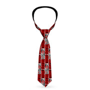 Buckle-Down Necktie - ZOMBIE KILLER w/Stacked Zombies Sketch Neckties Buckle-Down   